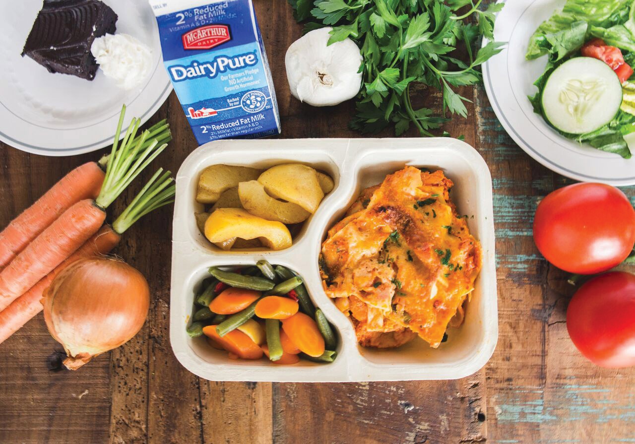 Meals on Wheels Tray